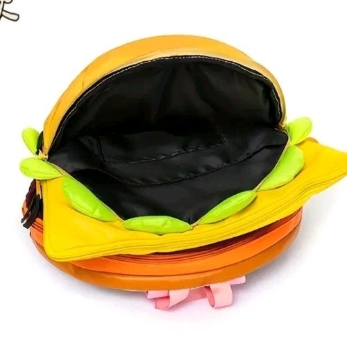 Large Cheeseburger Backpack Inspired Catoon Universe FREE SHIPPING Aprox14.96" -