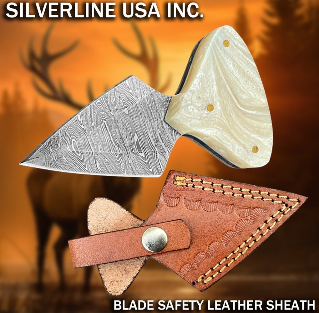 Damascus Push Dagge full tang, camping, hunting, outdoor Hand made forged,DM 003