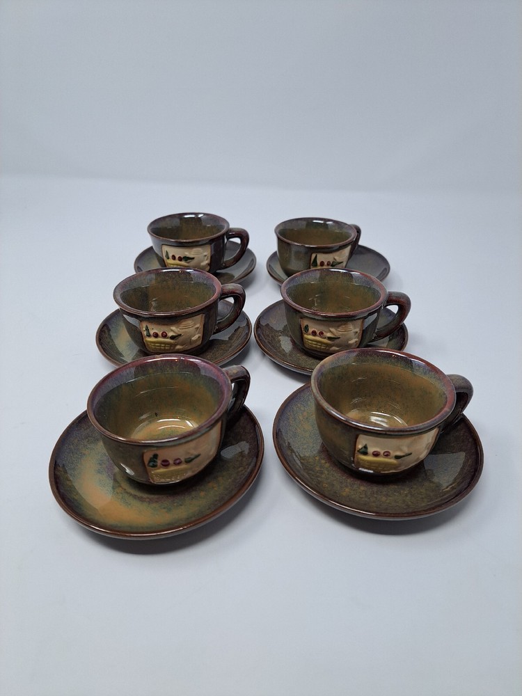 12 Piece Miniature Coffee - Tea Set with Caddy