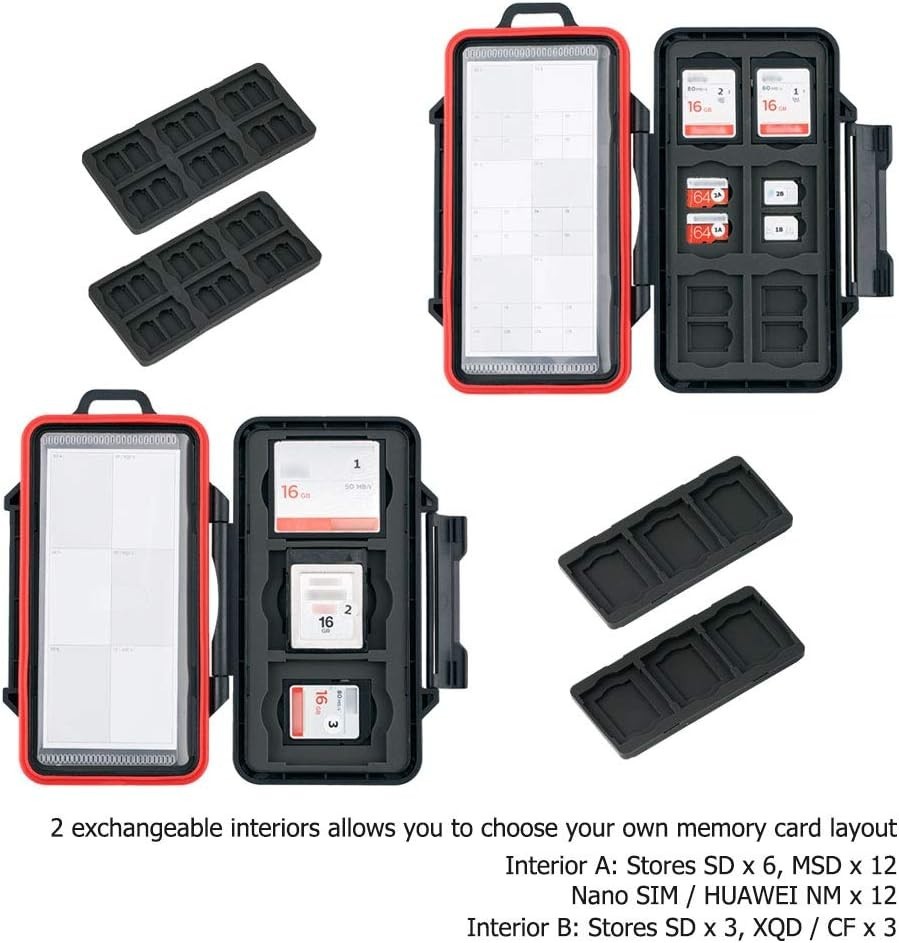 Compact & Customizable 48-Slot Memory Card Carrying Case for CFexpress and SD