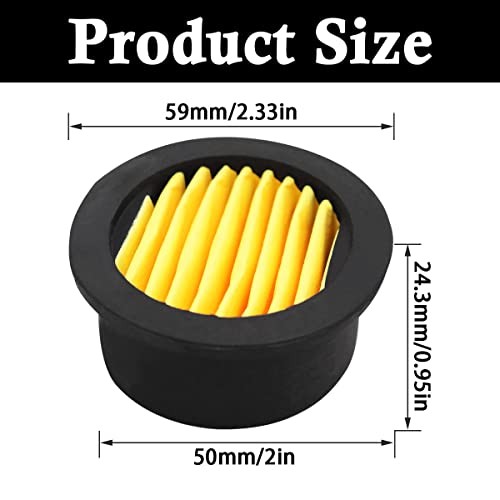 4pcs Air Compressor Replacement Filter Elements,Air Compressor Intake Paper