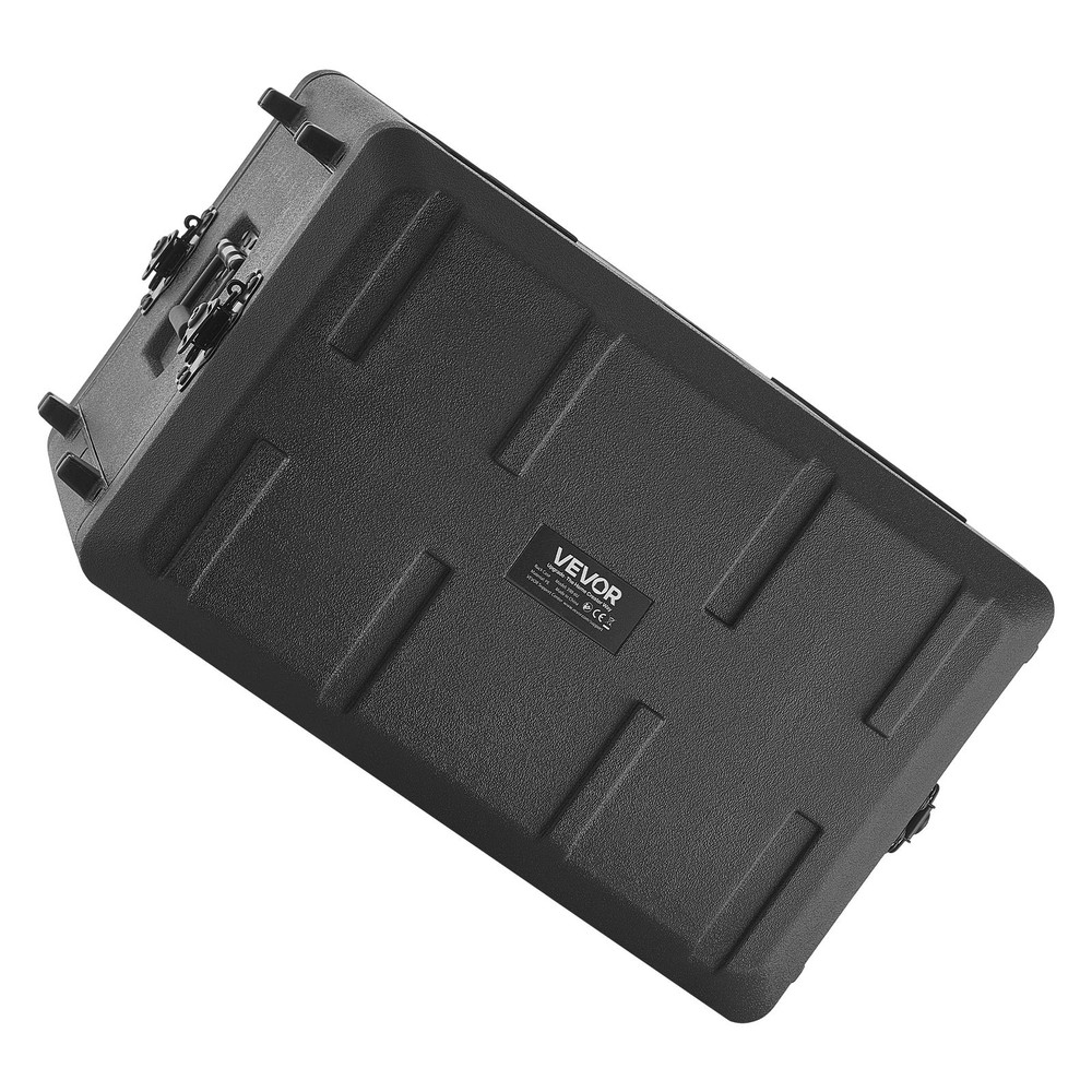 VEVOR 6U Rack Case Rackmount Flight Case 15 in with Microphone Compartments