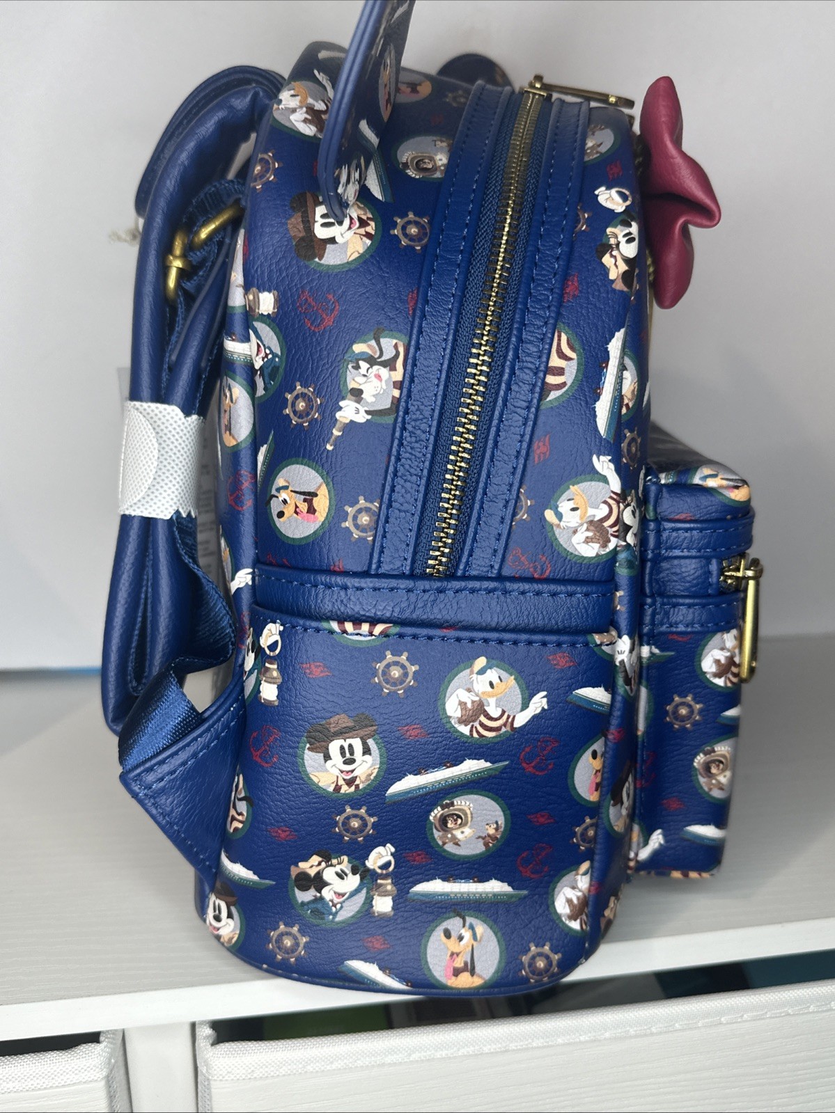 New Disney Cruise Line Treasure Adventure Mickey Minnie Loungefly Backpack Bag