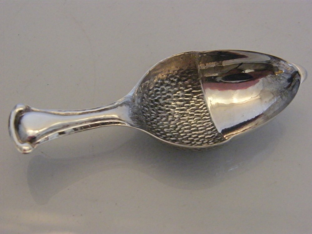 SOLID SILVER ACORN CADDY SPOON