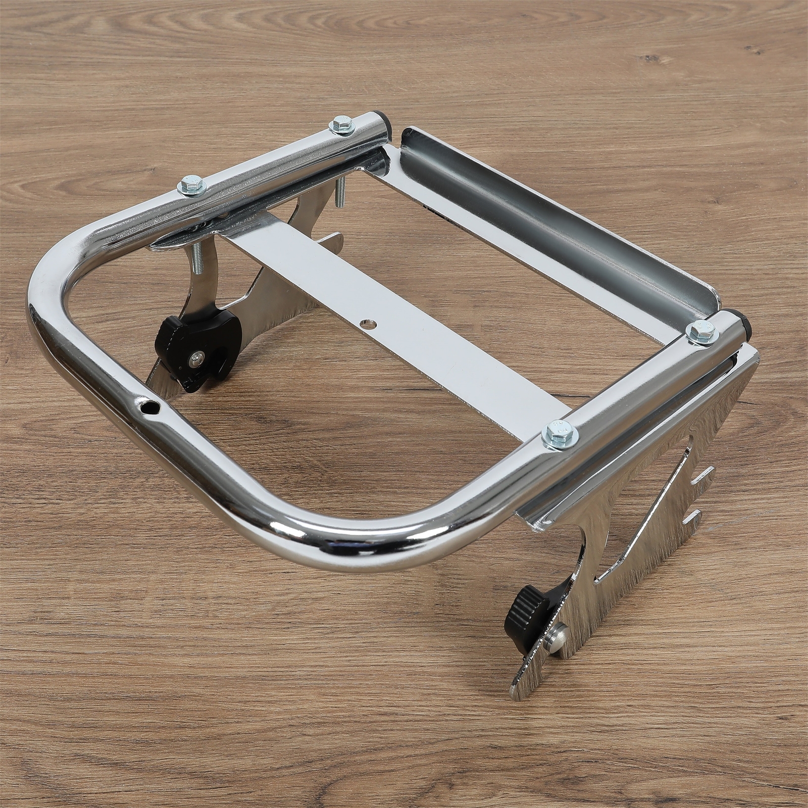 Detachable Two-Up Tour Pack Mount Luggage Rack +Docking For 97-08 Harley Touring