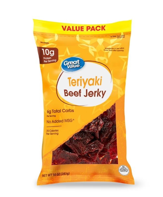 Great Value Teriyaki Beef Jerky Value Pack, 10 oz