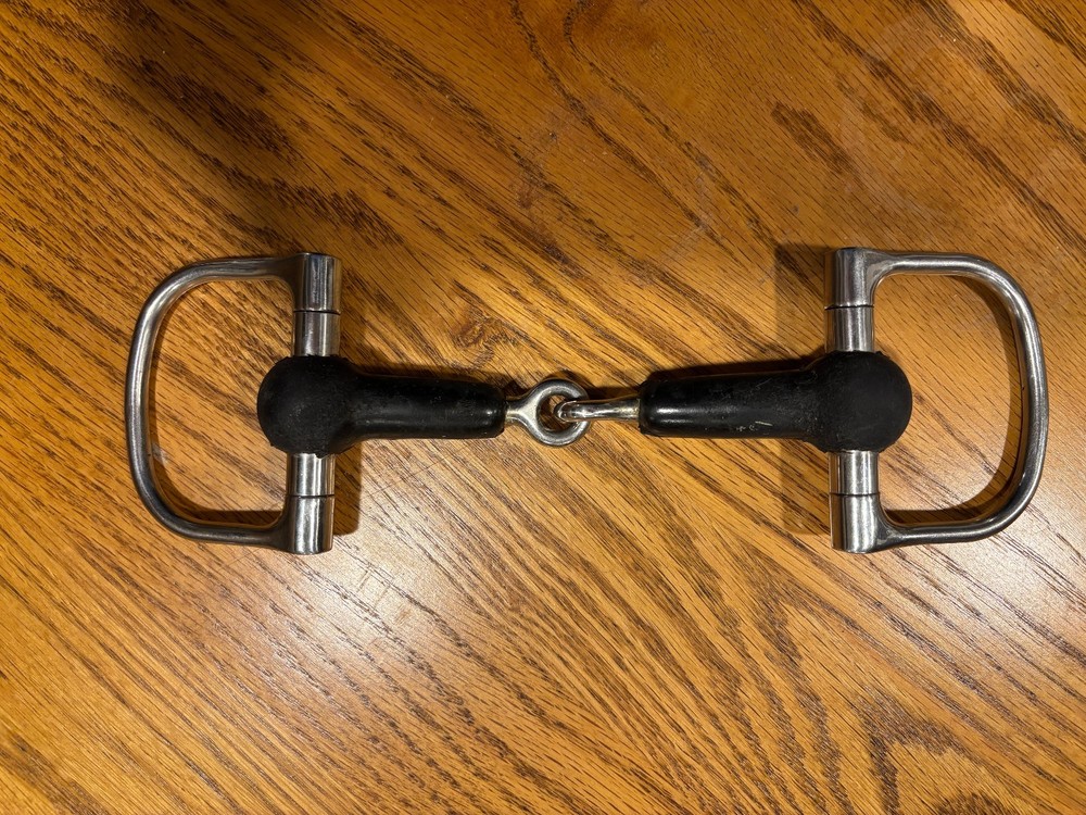 D-ring Rubber Snaffle Bit