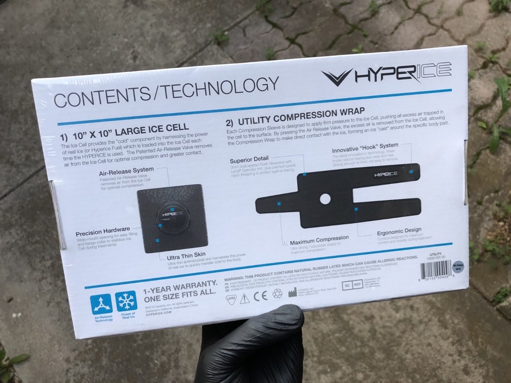 HYPERICE utility ice and compression wrap - Black 1003000100 - FREE SHIP