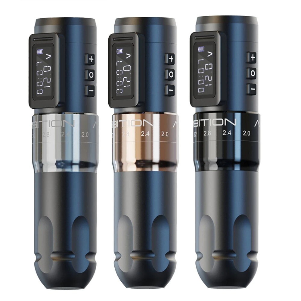 AMBITION MARS Wireless Tattoo Machine Pen Rechargeable Battery Adjustable Stroke
