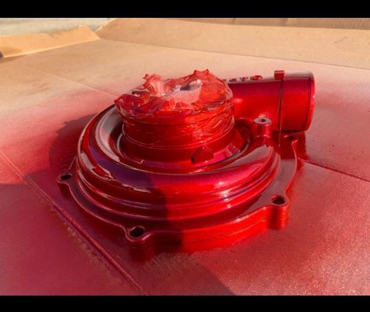 2PK Red Anodized Engine High Heat Coating + Base Ground Anodized Paint 2 Cans