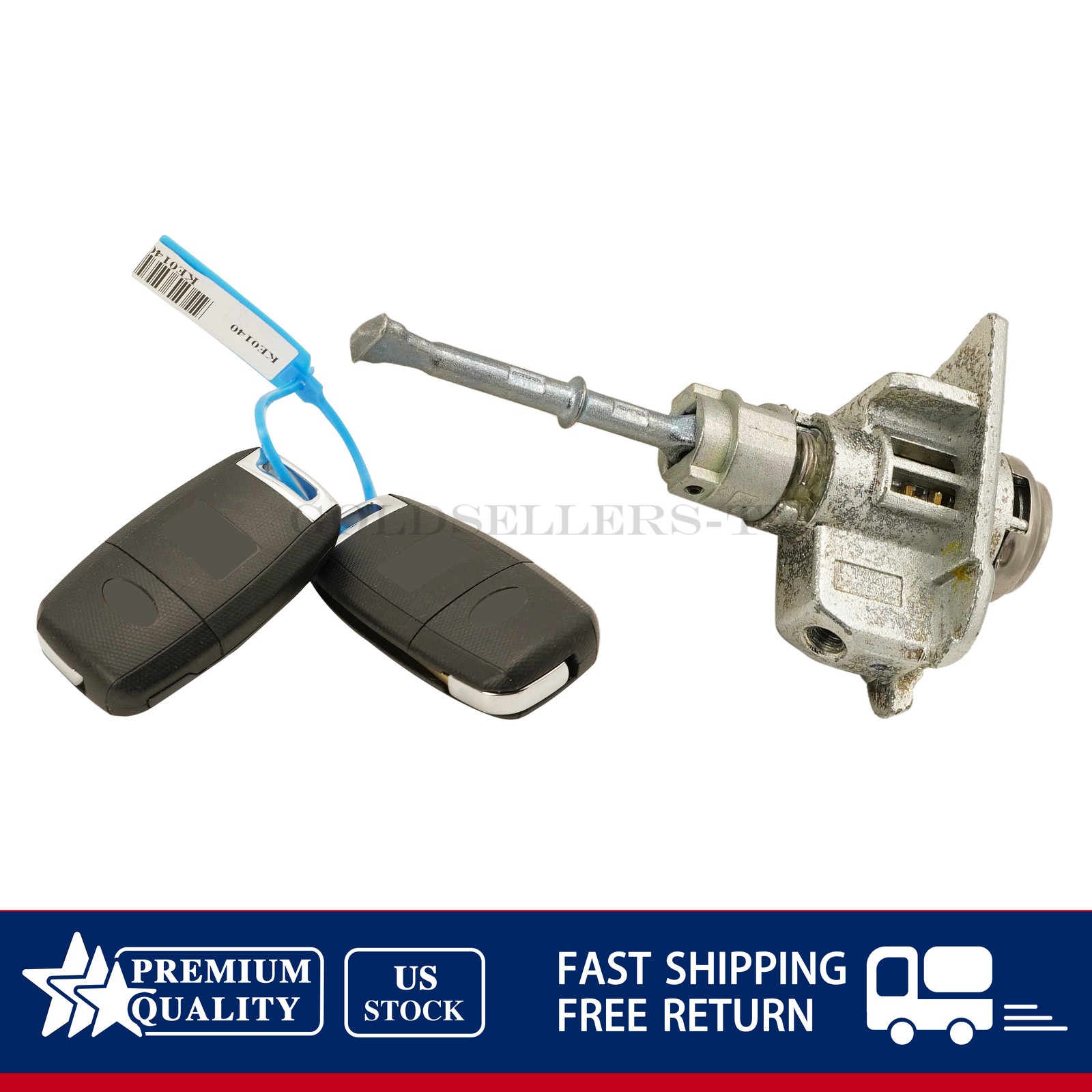 NEW For 2017-2022 Kia Sportage Left Door Lock & Key Cylinder Set 81970-D9A00 US