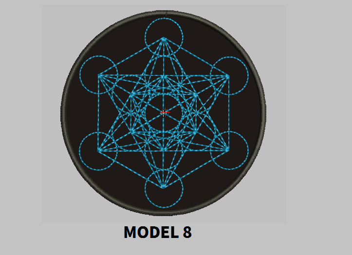 Metatron 9" Round Patch Embroidered customized color