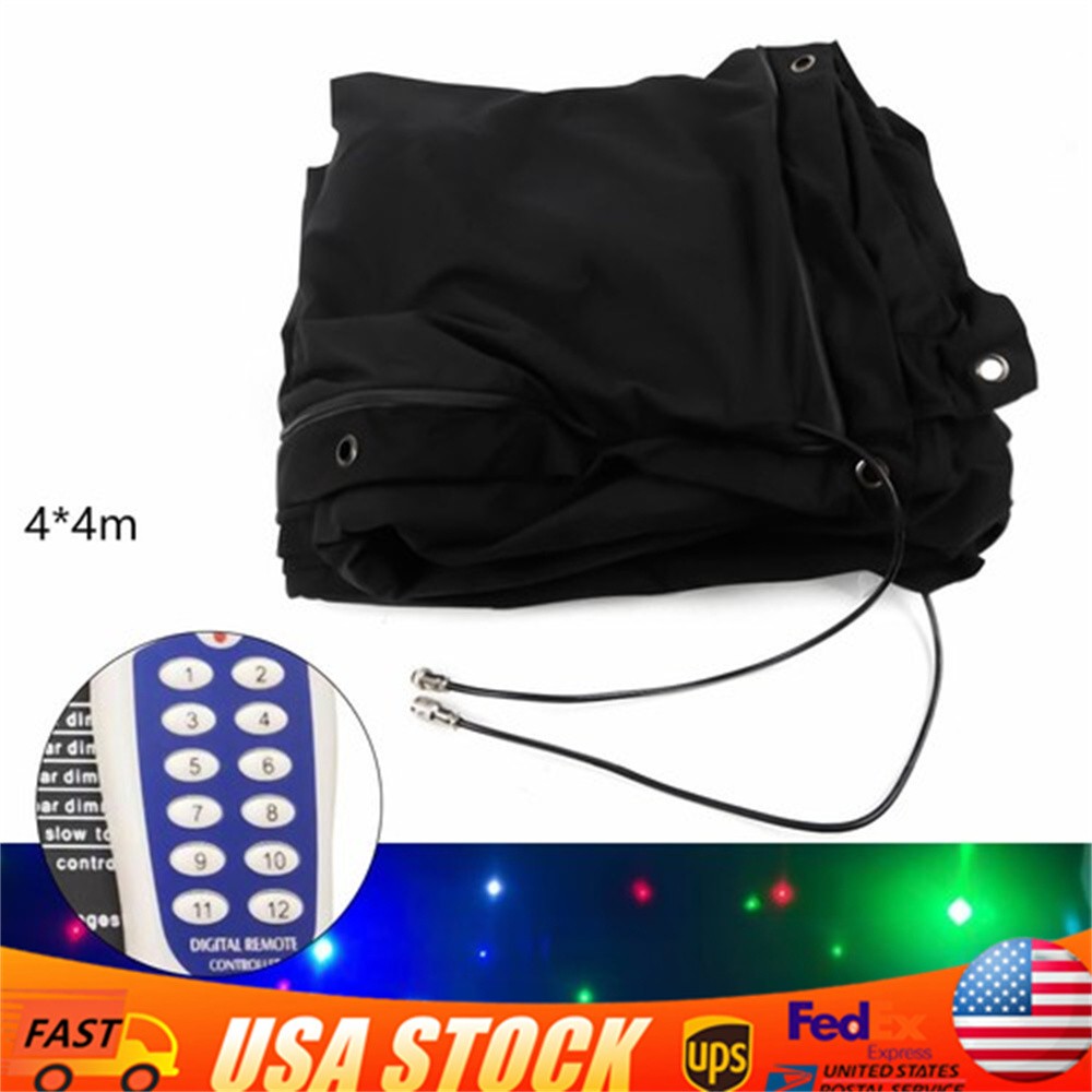 LED Stage Backdrop Background Star Light Curtain Backdrops Galaxy Starry 4m*4m