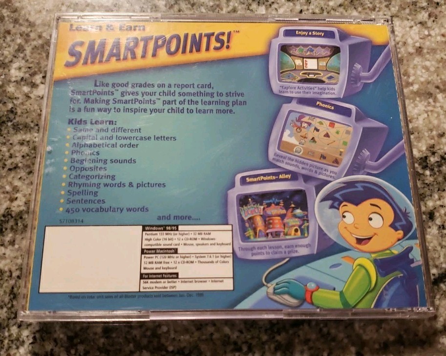 Reading Blaster Ages 4-6 - PC CD Rom Game - 200 Lessons