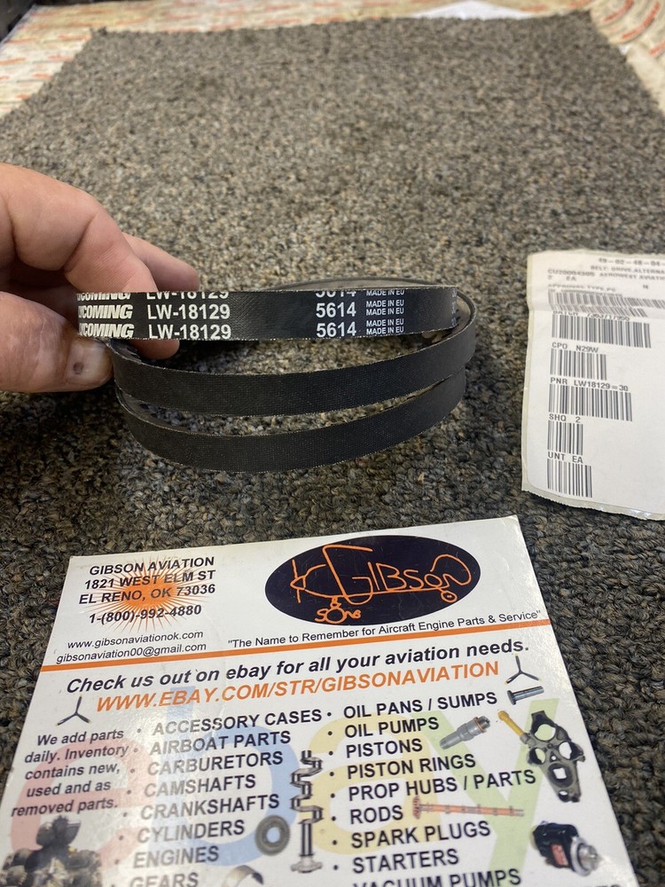 LYCOMING 18129  ALTERNATOR DRIVE BELT