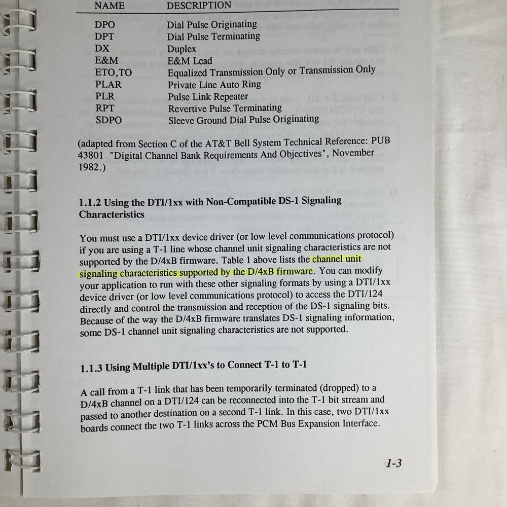Dialogic Voice Communication System Installation Guide 1988 Spiral Bound