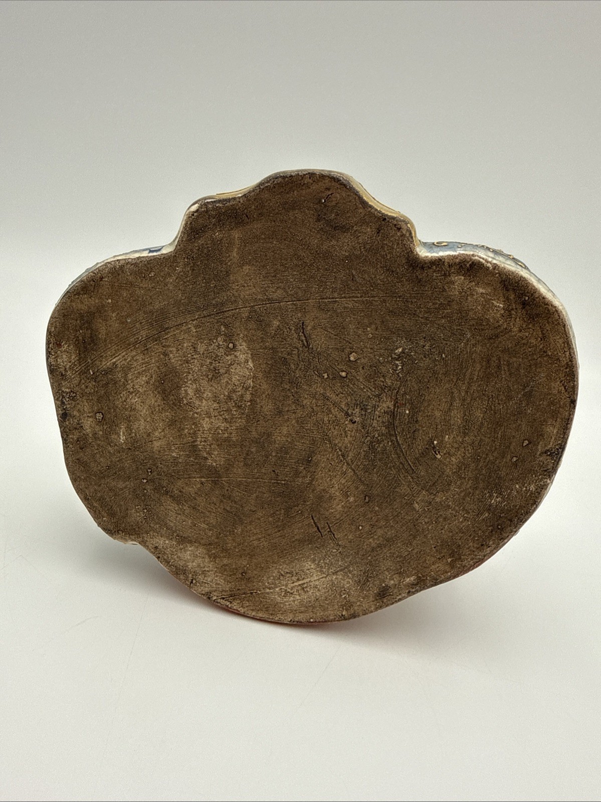 Vintage Japanese Satsuma Moriage Ceramic Buddha Figurine 8” High