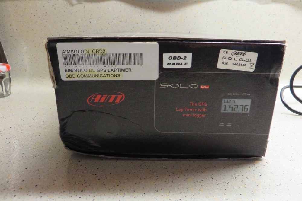 AIM SOLO DL GPS Laptimer OBD-2 communications