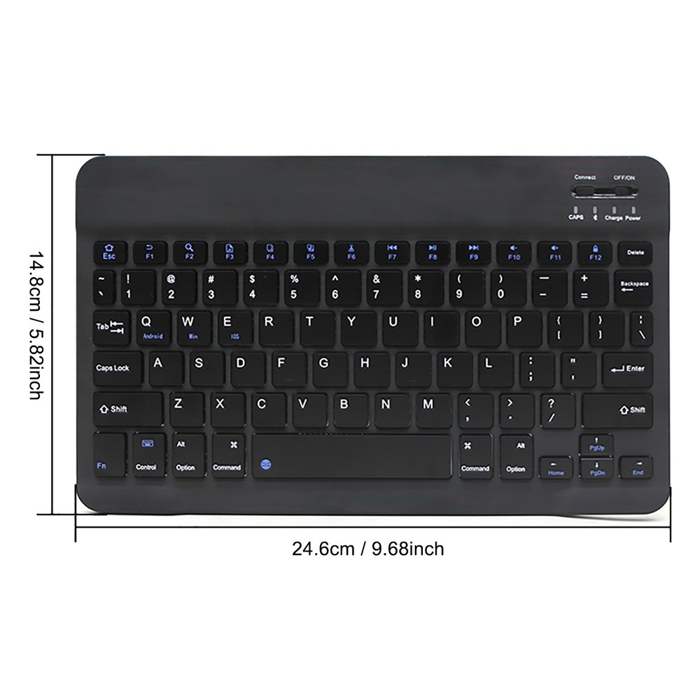 Ultra-Thin Wireless Bluetooth Keyboard For Windows PC Mac iPhone Phone Tablet