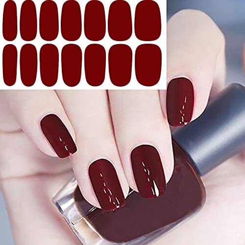 20 hojas de pegatinas de esmalte de uñas autoadhesivas