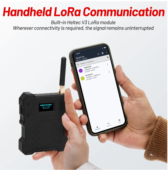 LT2 Mesh Pocket Tracker Node Heltec V3 ESP32 LoRa 32 Meshtastic&Meshcore