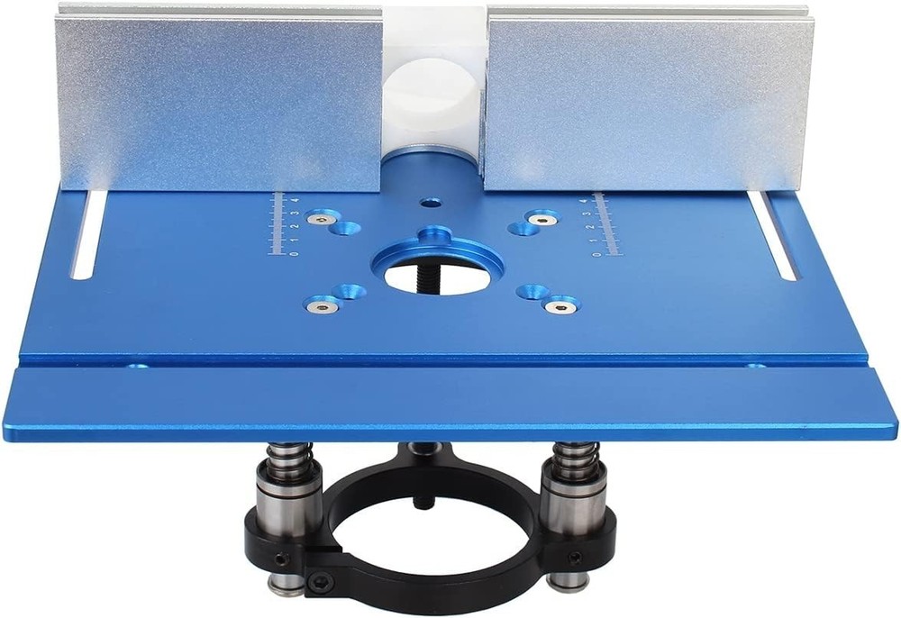 Precision CNC-Machined Router Table Insert Plate with Smooth Anodized Finish