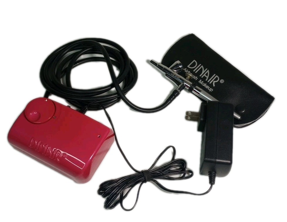 Dinair Pro Lite Airbrush Makeup Cosmetics Systems Compressor Model 700 - Cleaned