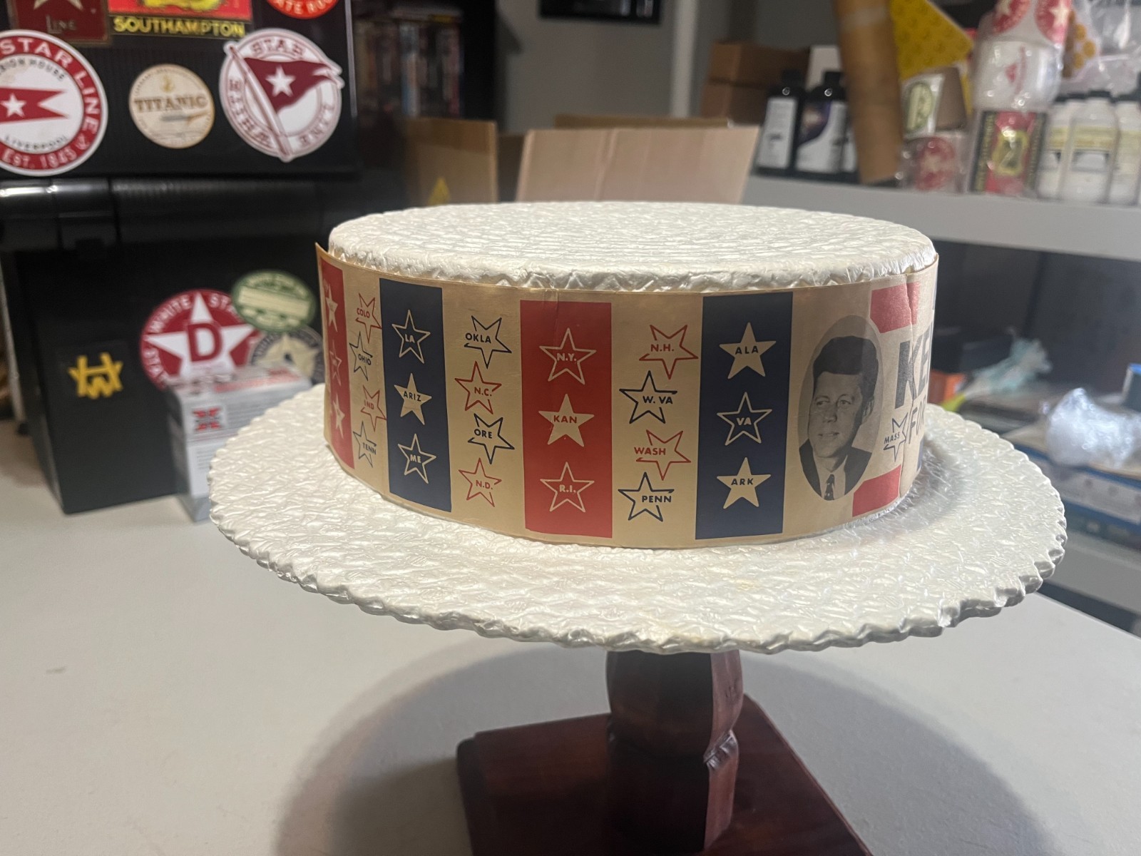 JFK, KENNEDY, 1960 DEMOCRATIC CONVENTION, DELEGATE/SUPPORTERS HAT