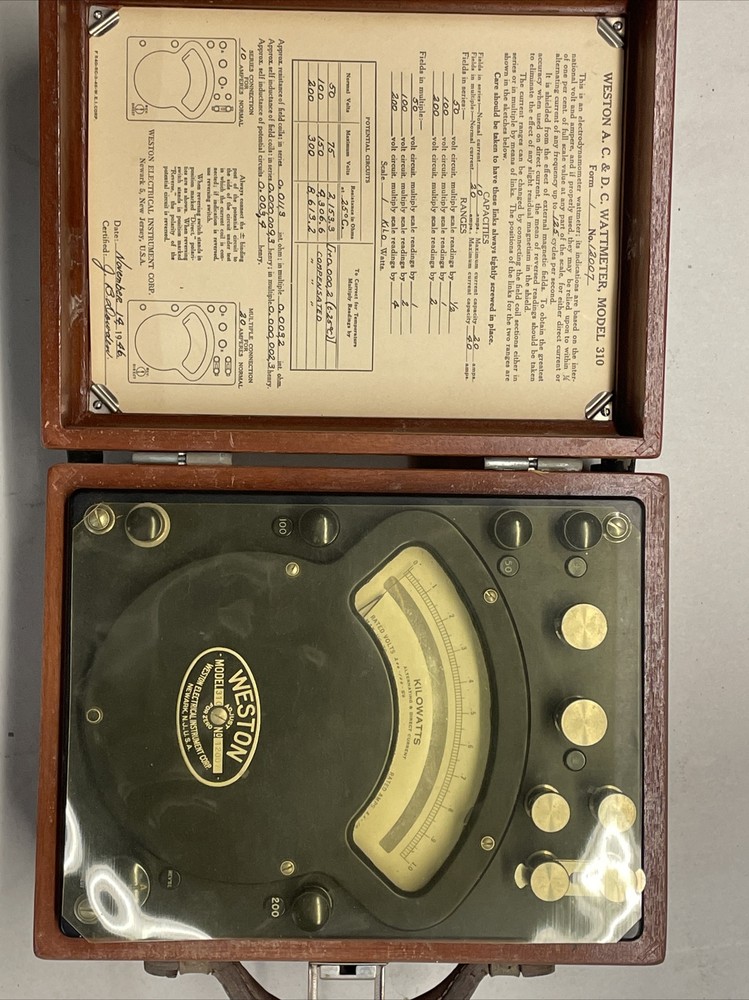 Weston Wattmeter 310