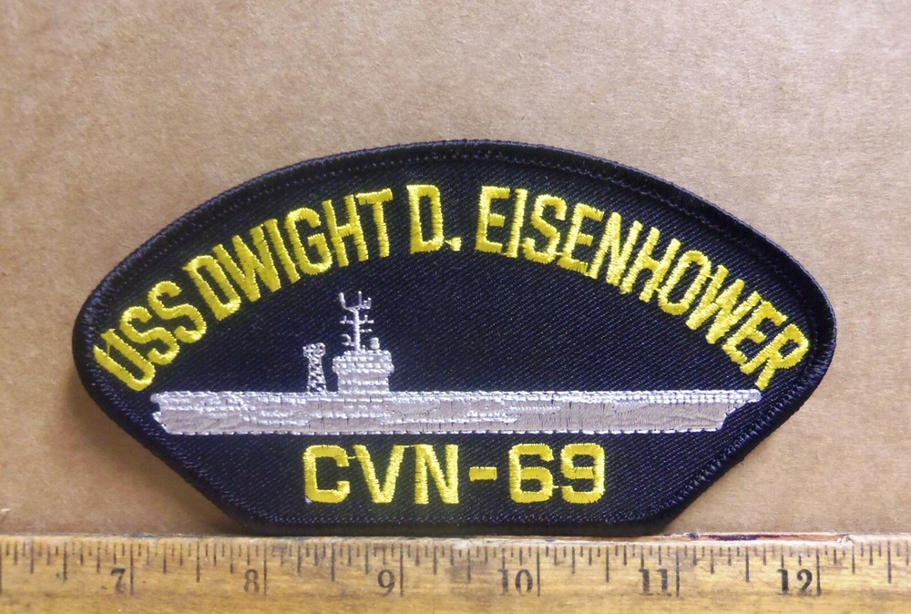 US Navy - USS Dwight D. Eisenhower CVN-69 Embroidered Patch