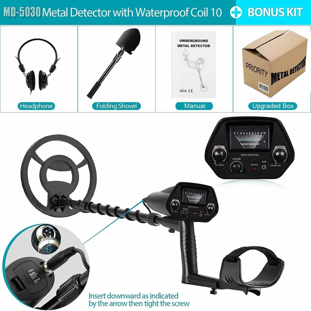 Multi-Underwater Metal Detector Kit 8" DD Smart Coil & LCD Display Fast Ship !!