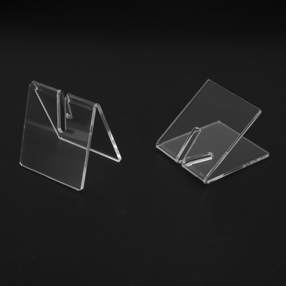10PCS Clear Acrylic Blade Display Stand Holders Folding Display Stand5776
