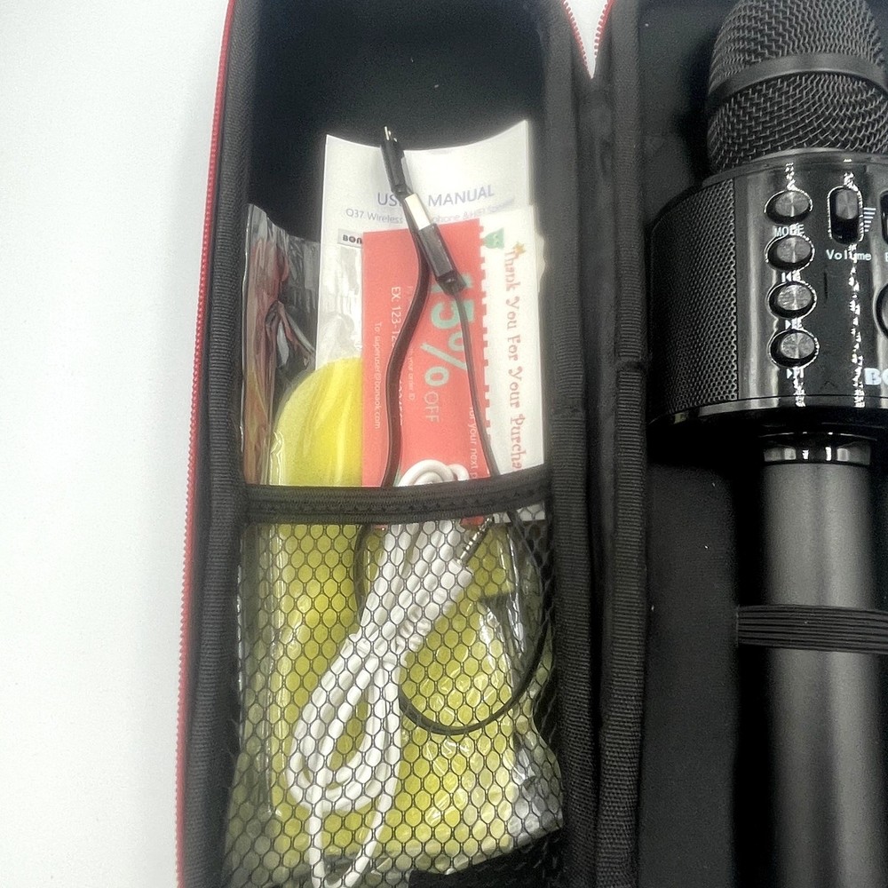 Bonaok Wireless Karaoke Bluetooth Microphone Mic & Case Tested