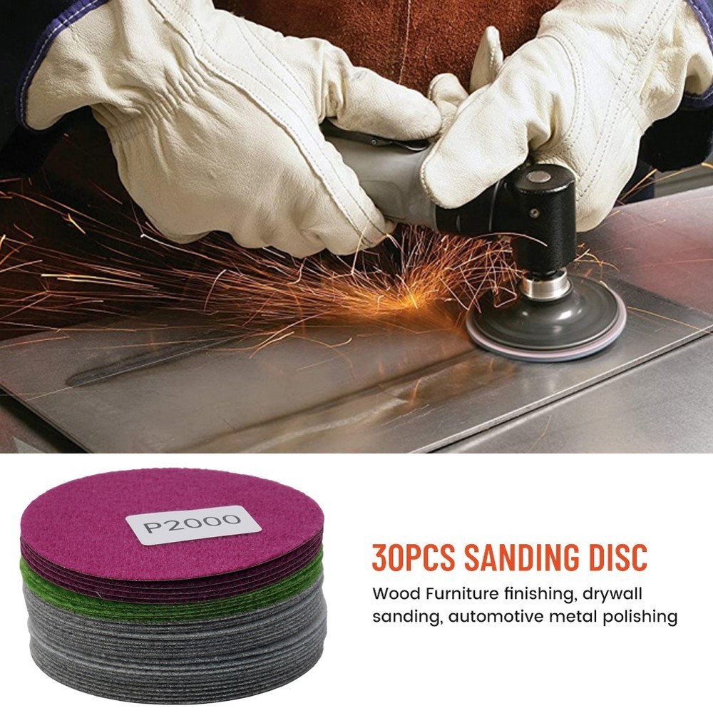 3in/75mm Sanding Discs Hook&Loop Wet/Dry Polishing High Quality Practical