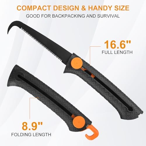 Heavy-Duty Lopper, 360° Rotating Grass Shears & Retractable Pruning Saw |