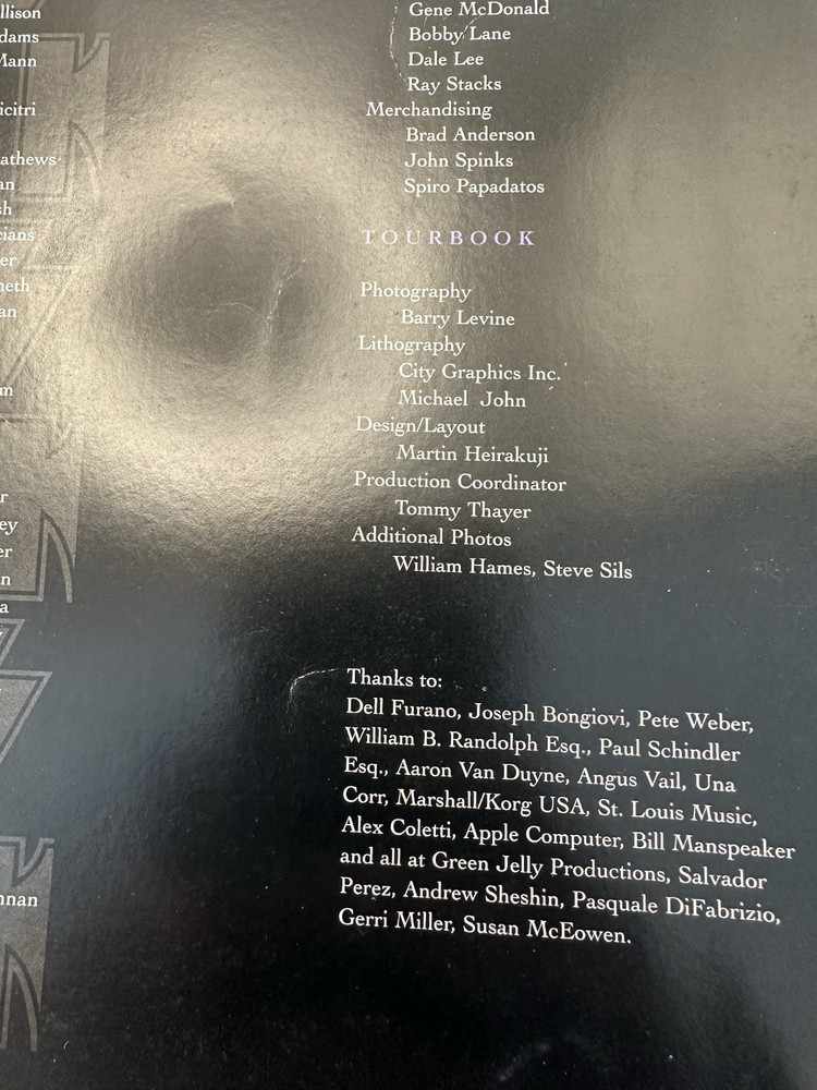 KISS Reunion Tour Book Program 1996-97 Ace Peter Paul Gene