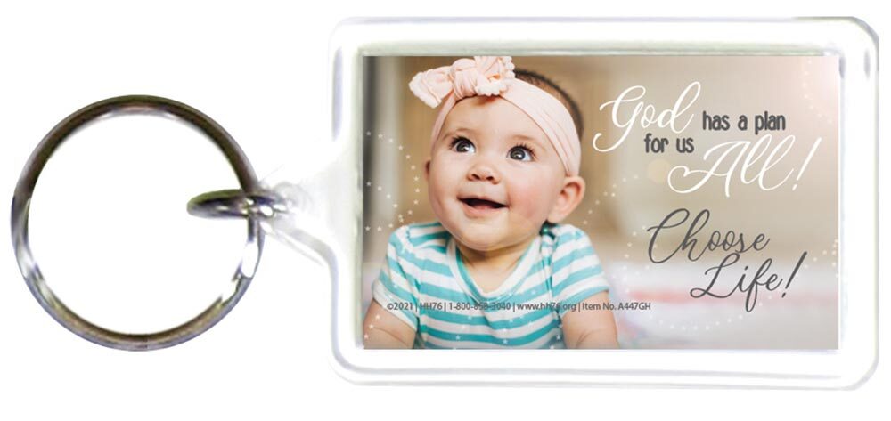 God Has A Plan Pro-Life Key chain