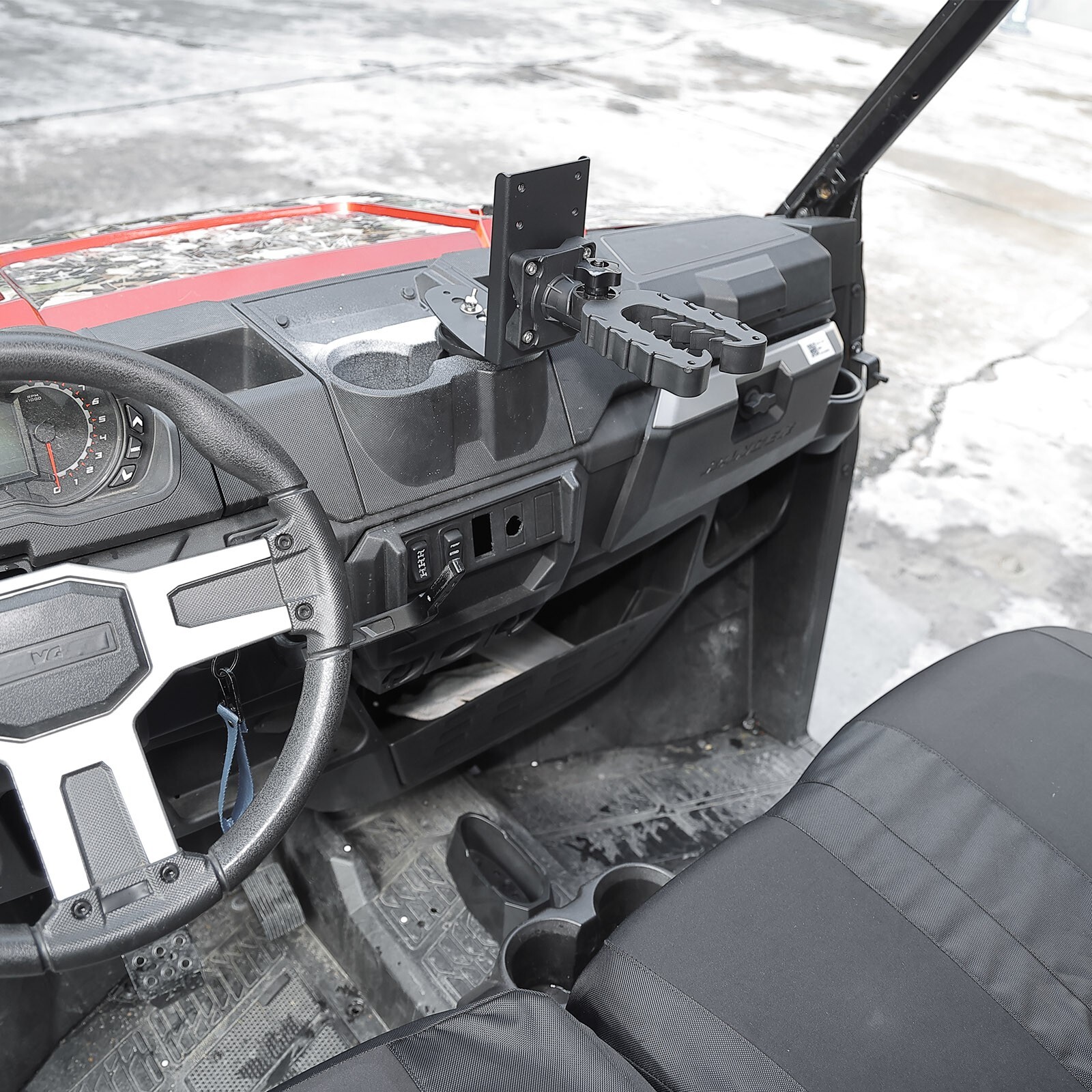 UTV Gun Holder Tool Rack Grip Clamps Rifle Holder For Polaris Ranger XP General