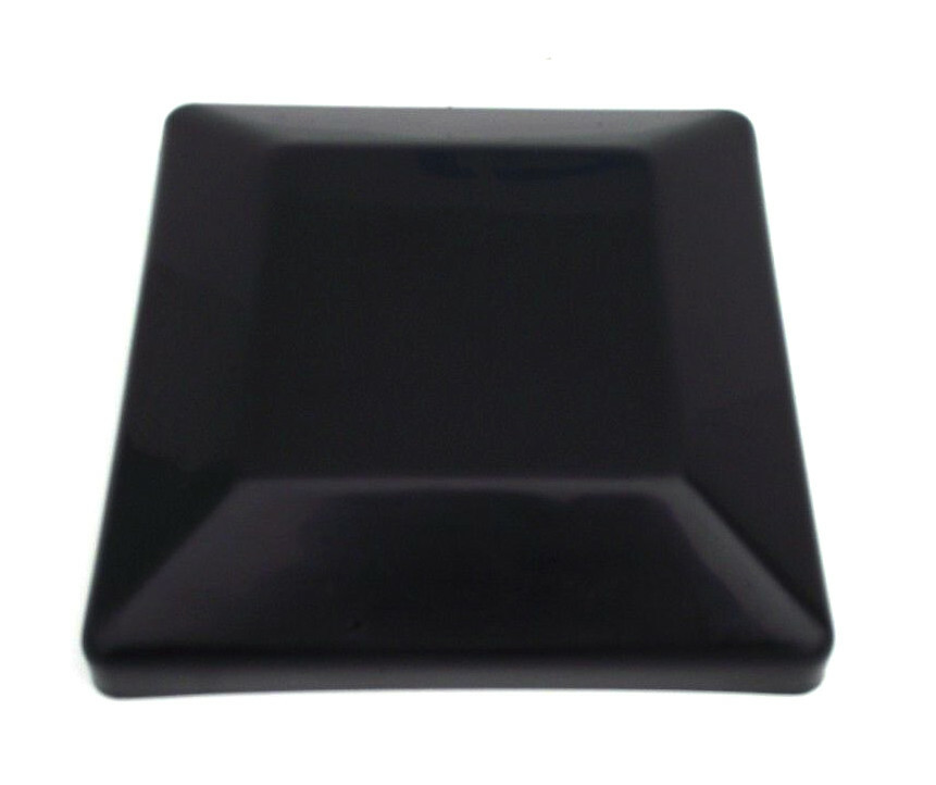 Plastic Fence Post Black Caps 6X6 (5-5/8" x 5-5/8")