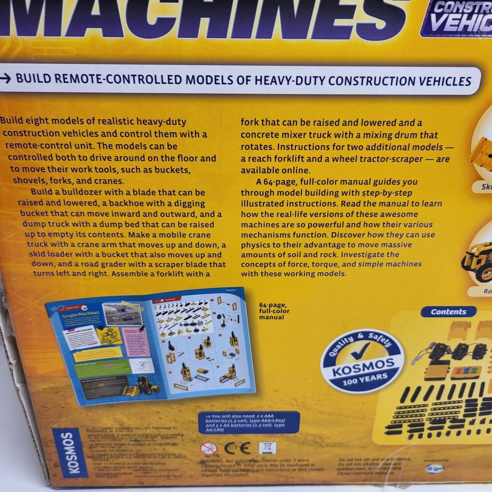 Thames & Kosmos Remote Control Construction Vehicles – 8 Models, 227 Pieces