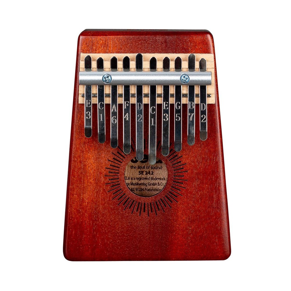SELA 10 Key Kalimba Red