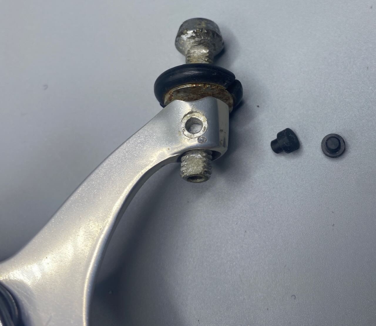 NEW Campagnolo Cat. Number 2043 BLACK Rubber Bumpers for *Front* Brake Qty 2