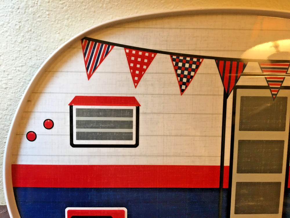 Melamine Plastic Trailer Tray, Pier One, 16", Serving, RV