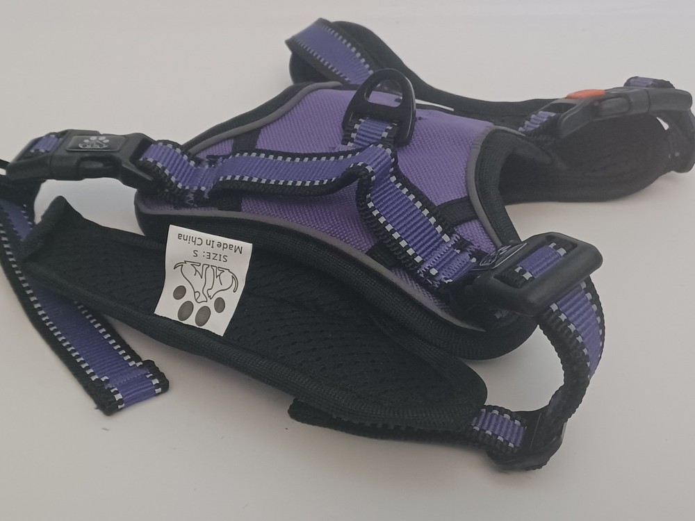 Dog Harness No-Pull, Control Handle, Padded Size Small Purple