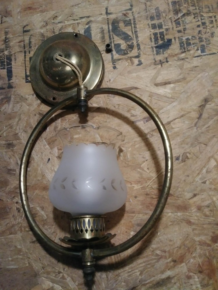 Vintage International Lighting Co Brass vintage wall ceiling Hanging Sconce