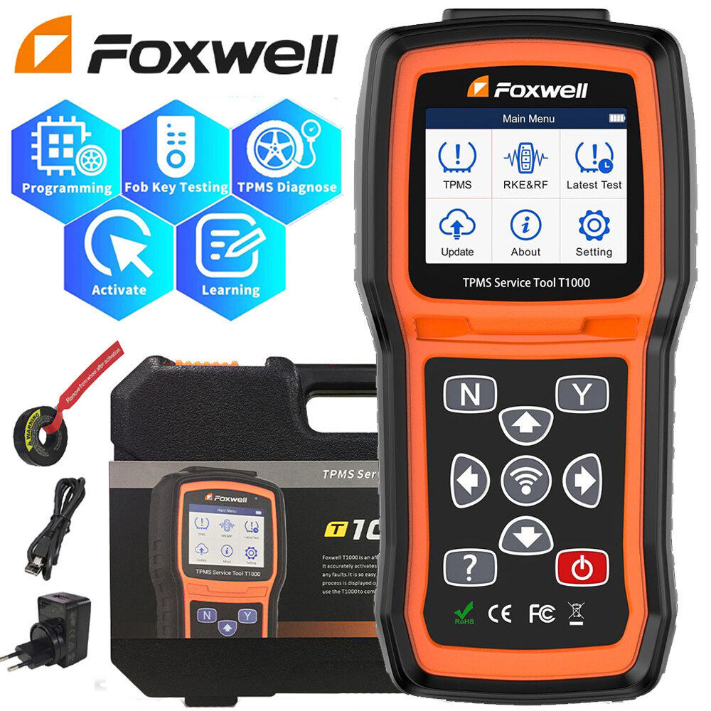 TPMS Reset Activation Tool Foxwell T1000 Universal Sensor Programming Diagnostic