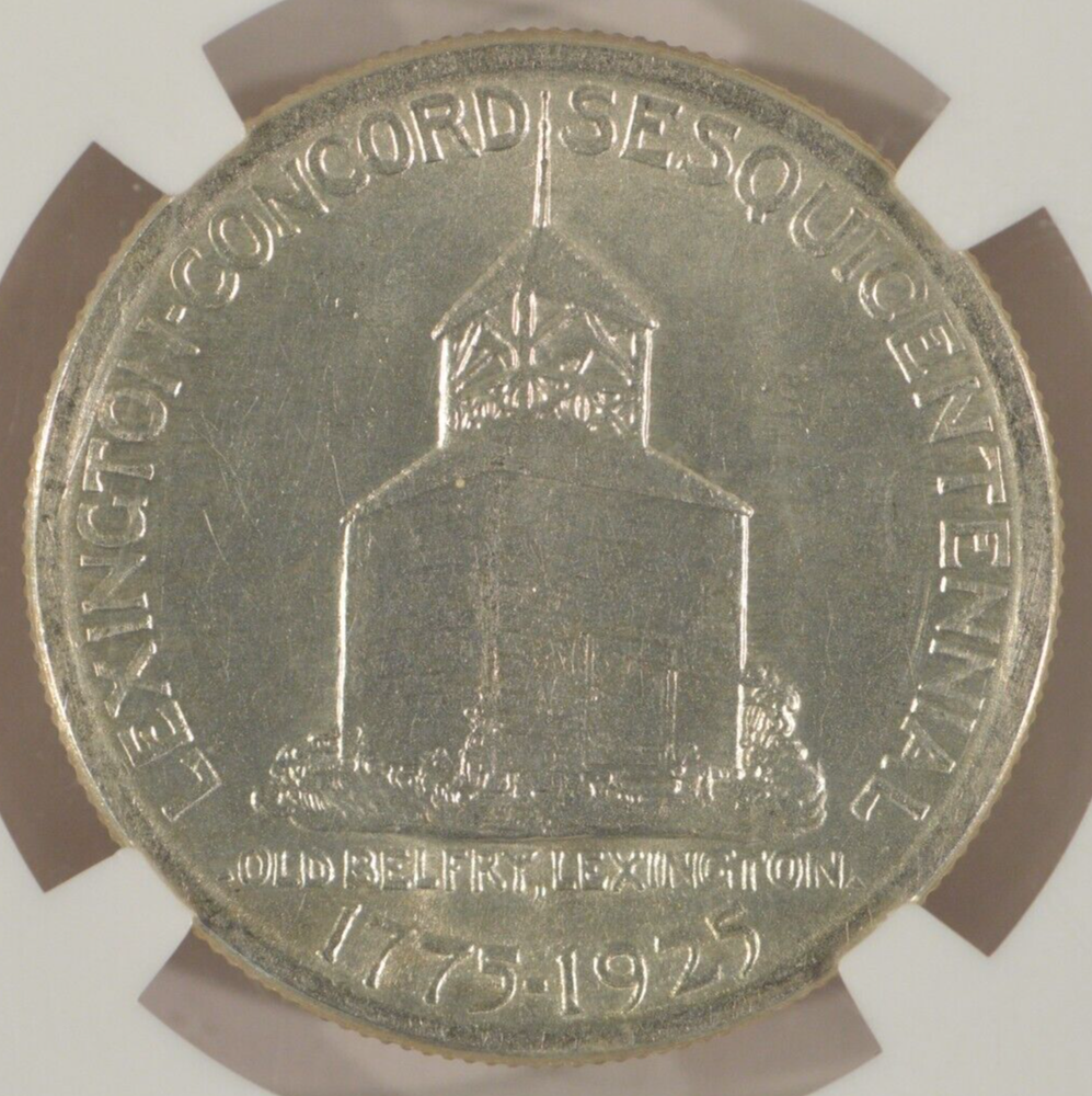1925 Lexington Silver Half Dollar 50c NGC UNC Details Improperly Cleaned