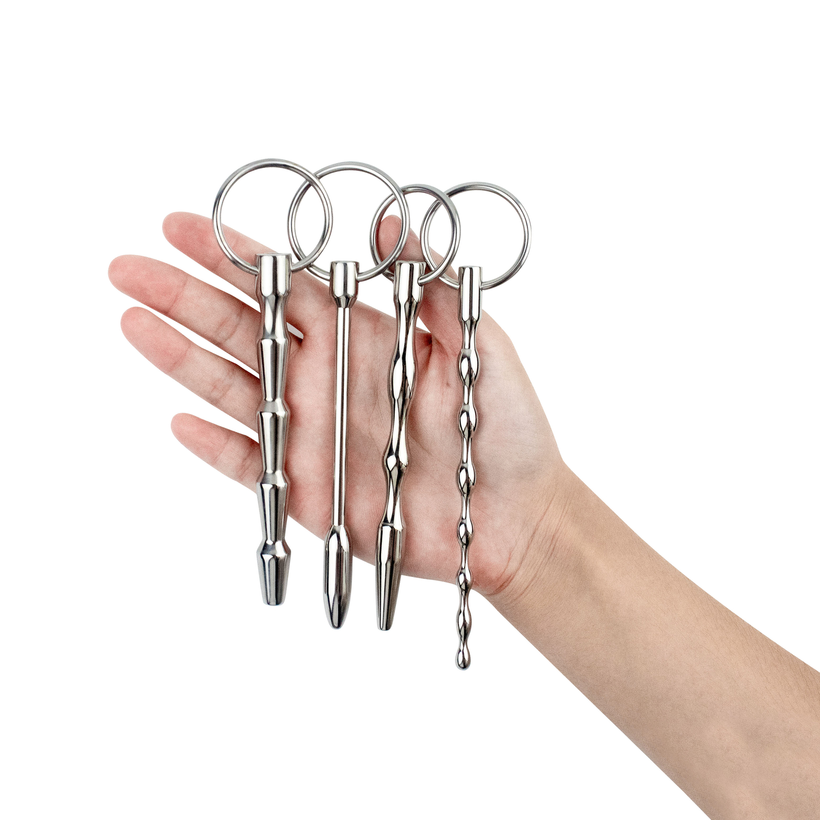 Male Stainless Steel Beads Long Urethral Plug Sounding Penis Plug Rod Enhancer