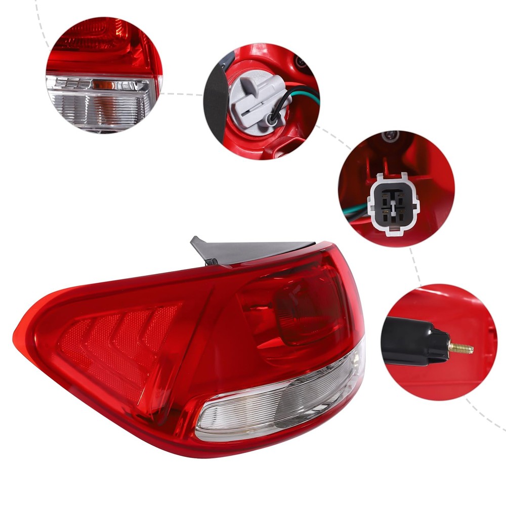 92402C6000 Halogen Outer Tail Light Assembly For 2016-2018 Sorento Driver Side