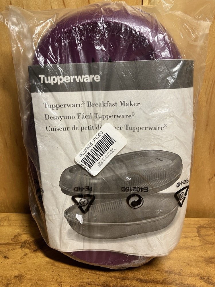 Tupperware Microwave Breakfast Maker W/2 Egg Inserts, New, OOP